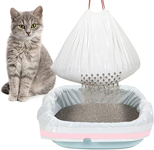 Jutom 56 Count Sifting Litter Box Liners, Cat Box Liners