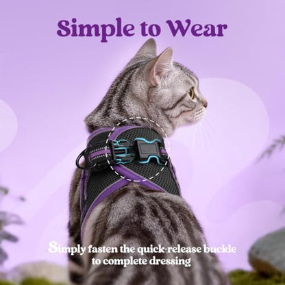 rabbitgoo Cat Harness and Leash Set, Step-in Soft Vest