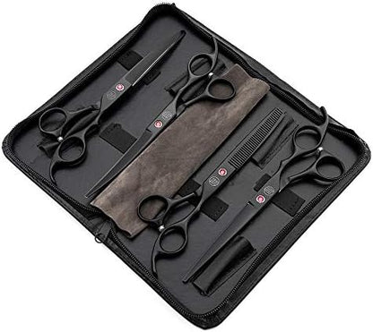 Moontay Professional 7" Dog Grooming Scissors Set 4PCS
