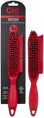 CHI for Dogs Rubber Fur Accumulator Grooming Brush