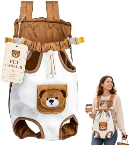 Cute Bear Design Front Pet Carrier Backpack