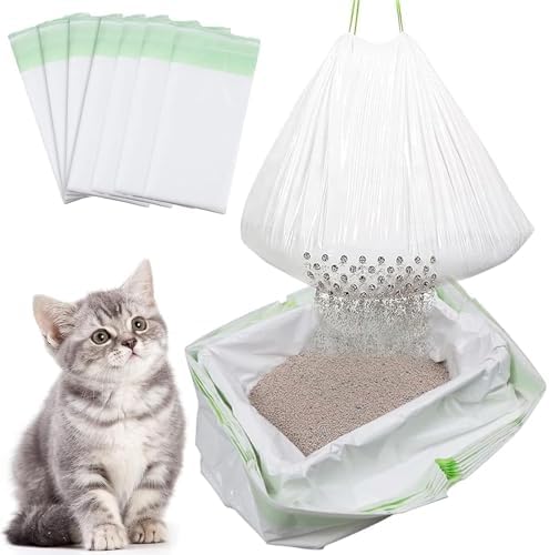 42Pcs Sifting Cat Litter Box Liners