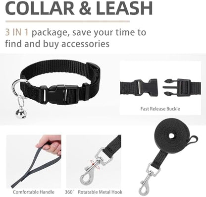 PUPTECK Dog Harness, Collar and Leash Set No Pull