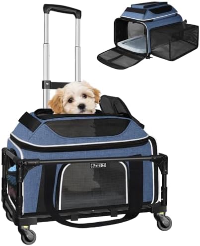 Petskd Top & Side Expandable Small Pet Carrier
