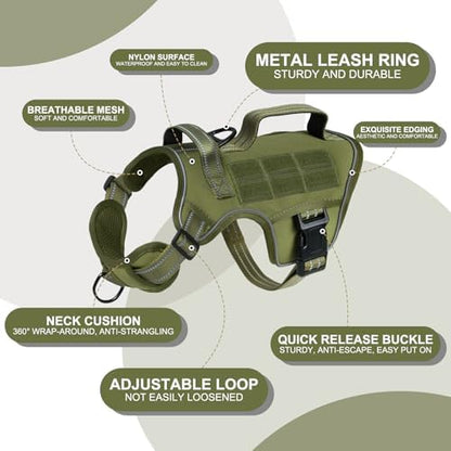 Dog Harness, Tactical No Pull for Small Sized Dog