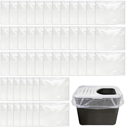50 Pcs Thick Litter Box Liners Compatible