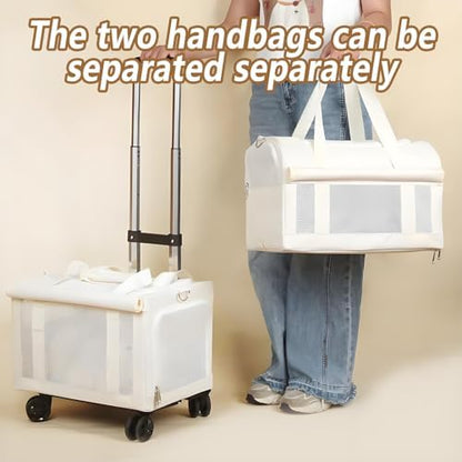 Double-Layer Rolling Pet Carrier