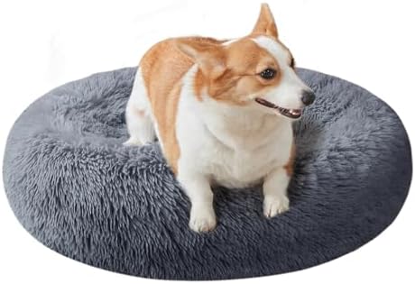 Nisrada Dog Bed for Small Medium Large Dogs, 27 inch Calming Dogs Bed,