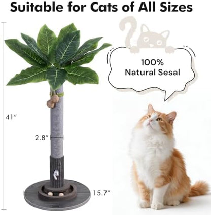 Woochpet 35"Cat Scratching Posts, Interactive Cat Toys