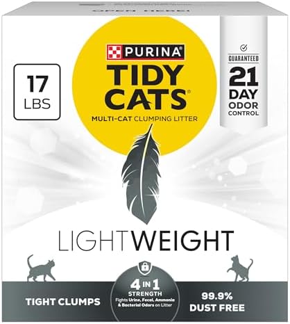 Purina Tidy Cats LightWeight 4-in-1 Strength Cat Litter, 17 lb