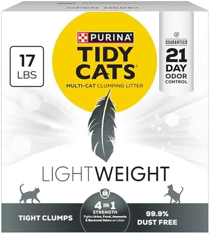 Purina Tidy Cats LightWeight 4-in-1 Strength Cat Litter, 17 lb