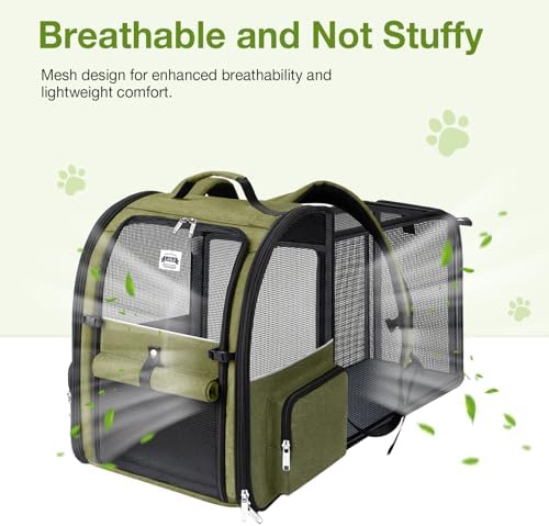 Large Cat Backpack Carrier Expandable Pet Carrier Backpack