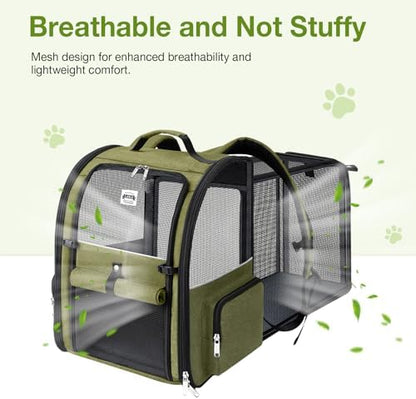 Large Cat Backpack Carrier Expandable Pet Carrier Backpack