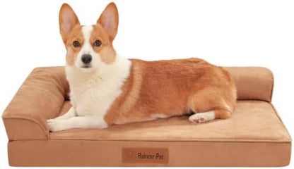 Rainmr Microsuede Dog Bed Orthopedic Washable