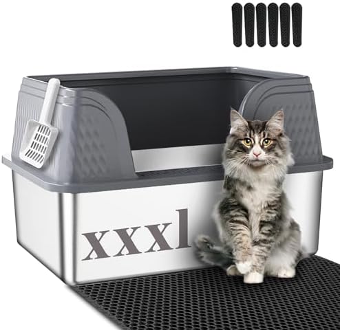 Suhaco XXXL Stainless Steel Litter Box
