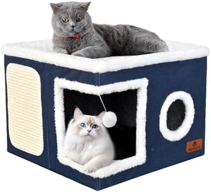 Cat Beds for Indoor Cats, Large Cat Cave Bed
