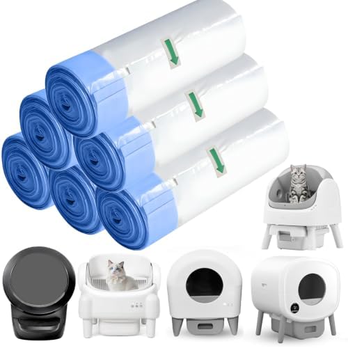 Self Cleaning Cat Litter Box Liners-120 Counts, Extra Thick Litter Bags