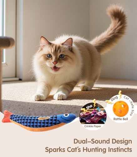 PetBusy Cat Toys with Interactive Soft Chew Kicker Cat Toys