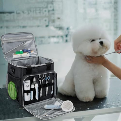 Pet Grooming Bag, Dog Grooming Supplies Organizer Tote Bag