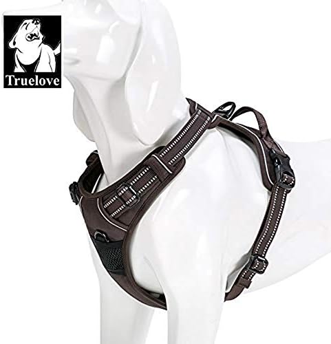 TRUE LOVE Adjustable No-Pull Dog Harness Reflective Pup Vest Harnesses