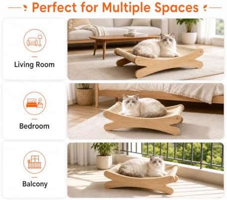 Natural Sisal Cat Scratcher Bed