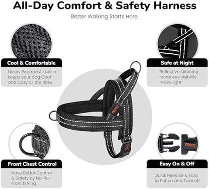 Didog No Pull Dog Harness for Small Dogs, Breathable Mesh Padded