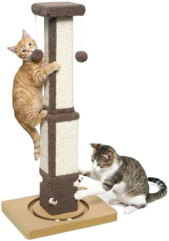 Cat Scratching Post for Indoor Big Cat Kitten Kitty, 33.5" Tall
