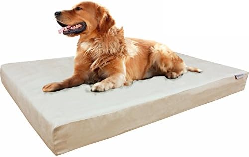 Dogbed4less Extra Large True Orthopedic Gel Memory Foam Dog Bed