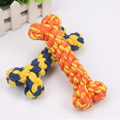 Dog Rope Toy, Dog Toys Bone Pet Teeth Cleaning Toy 2 PC