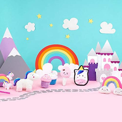 ZippyPaws Birthday Cupcake- Dog Squeaky Toys to Keep Them Busy, Funny Food Plush for Small, Medium, & Large Dogs, Cute Stuffed Puppy Toy, Pet Products, Gift for Dogs of All Breeds, Soft & Cuddly- Pink