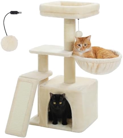 PETEPELA Cactus Cat Tree for Kittens & Small Cats, 32in Cat Tower