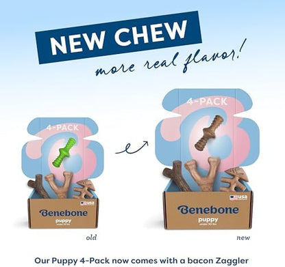 Benebone Puppy 4-Pack Dog Chew Toys