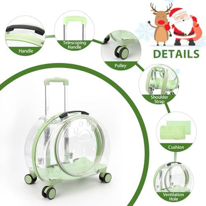 Transparent & Fully Breathable Hard cat Carrier