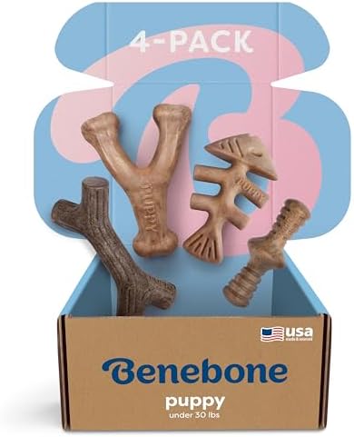 Benebone Puppy 4-Pack Dog Chew Toys