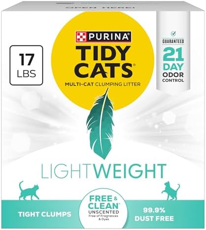 Purina Tidy Cats Low Dust Clumping Cat Litter, LightWeight Free & Clean