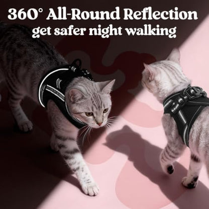 rabbitgoo Cat Harness and Leash Set, Step-in Soft Vest