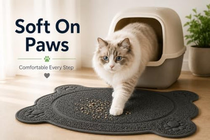 Bulk Buys Cat Litter Box Mat, Soft PVC Coil Mesh Litter Trapping Mat, Helps