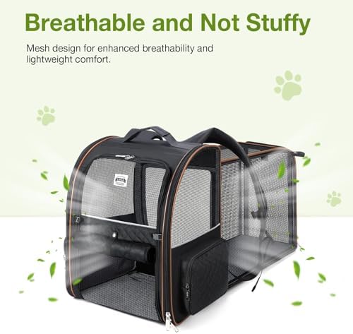 Large Cat Backpack Carrier Expandable Pet Carrier Backpack