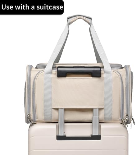 Airline Approved Pet Carrier for Cats and Small Dogs up to 15 lbs, Breathable