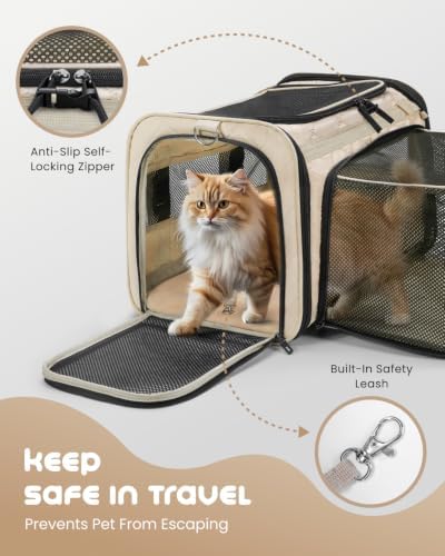 MIDOG Soft Cat Carrier Airline Approved, Expandable