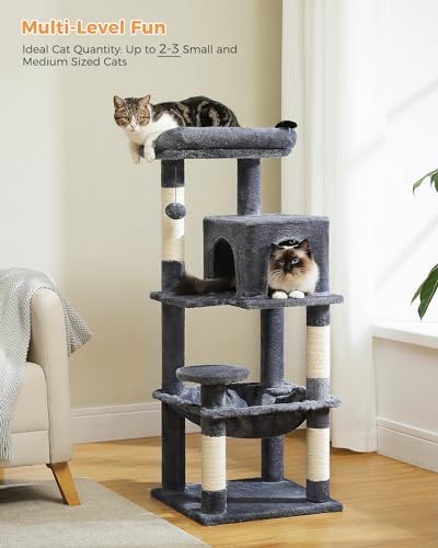 MUTTROS Cat Tree, 45.7" Multi-Level Cat Tower