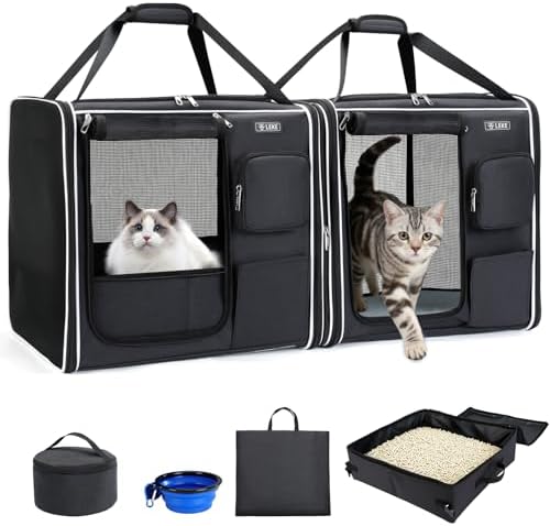 Lekereise Large Cat Carrier Soft Sided, Large cat Travel Carrier