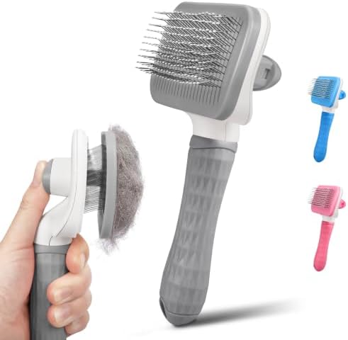 Dog & Cat Brush, Self Cleaning Slicker Brush
