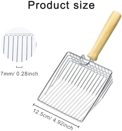 Cat Litter Scoop, Stainless Steel Metal Mesh Scoop