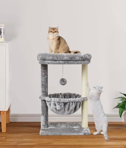 SYANDLVY Small Cat Tree for Indoor Cats, Activity Cat Tower