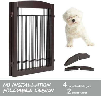 PAWLAND Extra Wide Foldable Dog gate