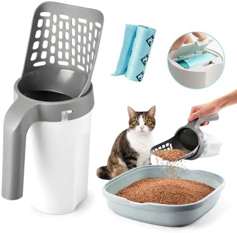 Cat Litter Scooper with Holder