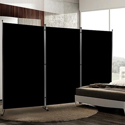 Room Divider 3 Panel-102''Wide Folding Privacy Screen, Large Partition Wall