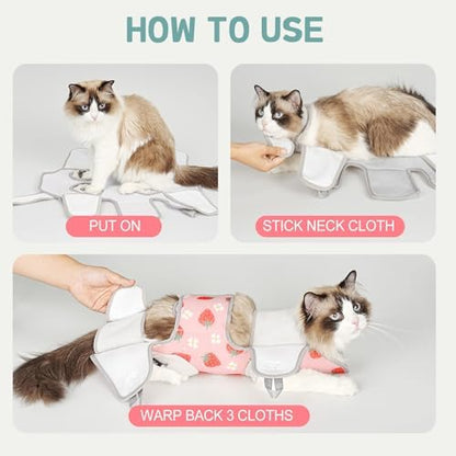 Supet Cat Grooming Hammock Harness