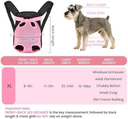 Mosago Dog Backpack Carrier, Front Chest Carrier